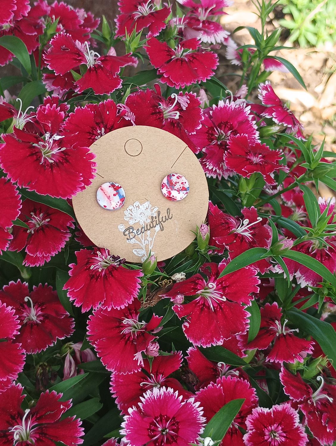 American Bandana Round Studs
