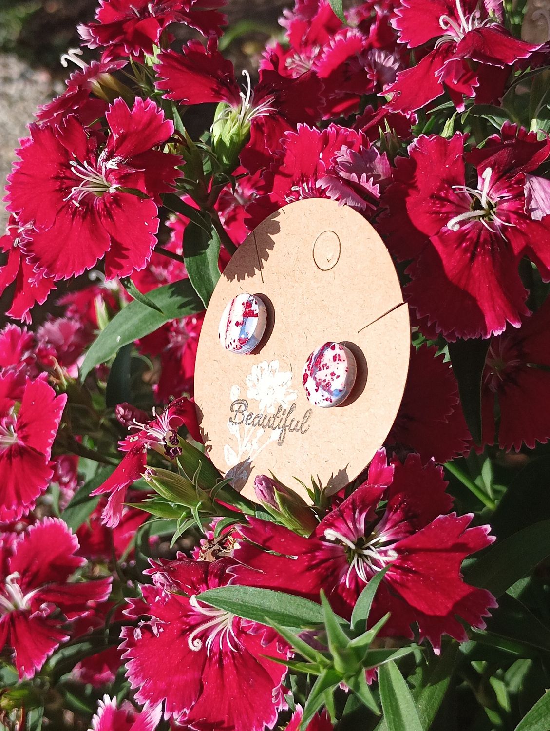 American Bandana Round Studs