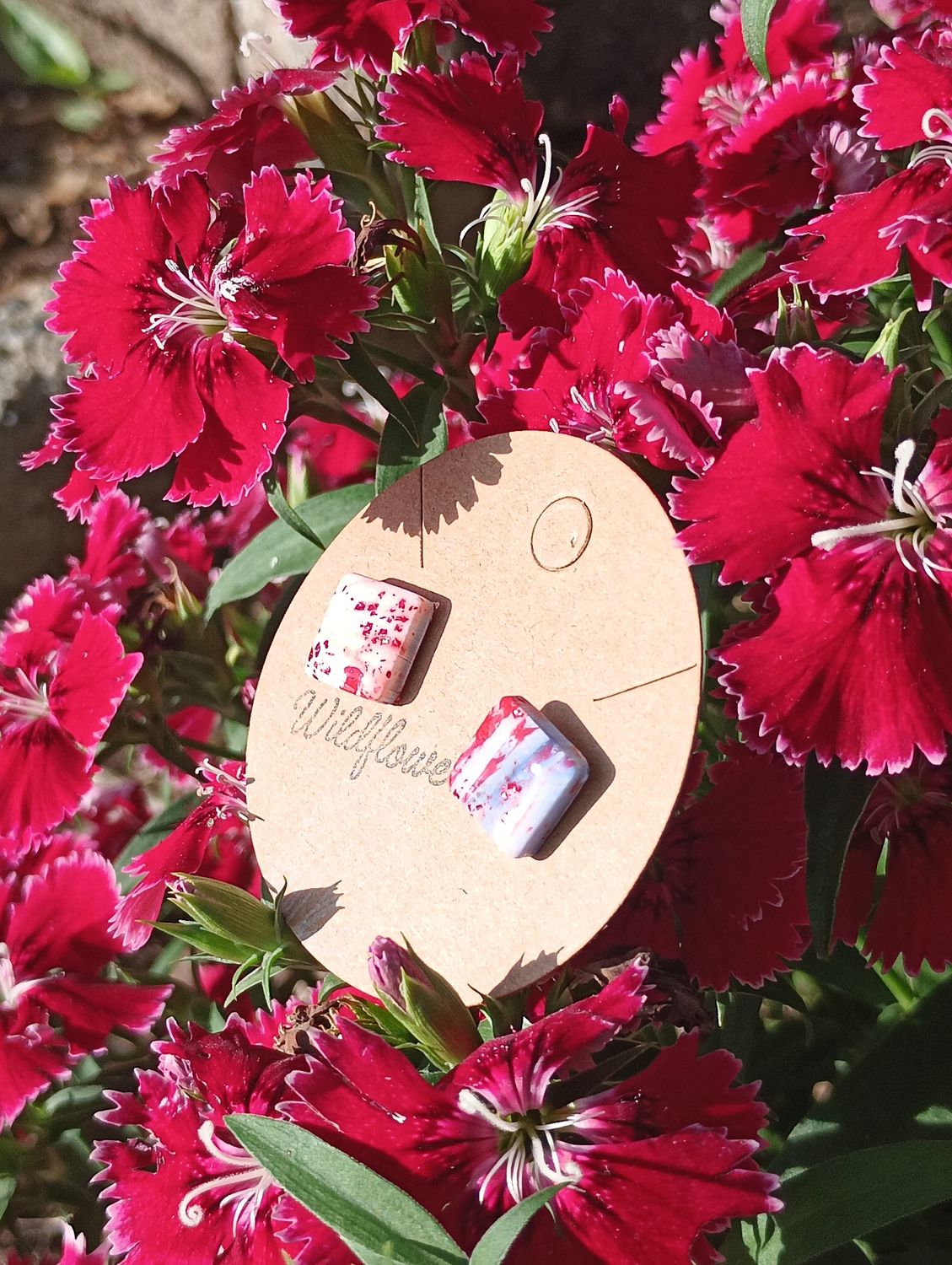 American Bandana Square Studs