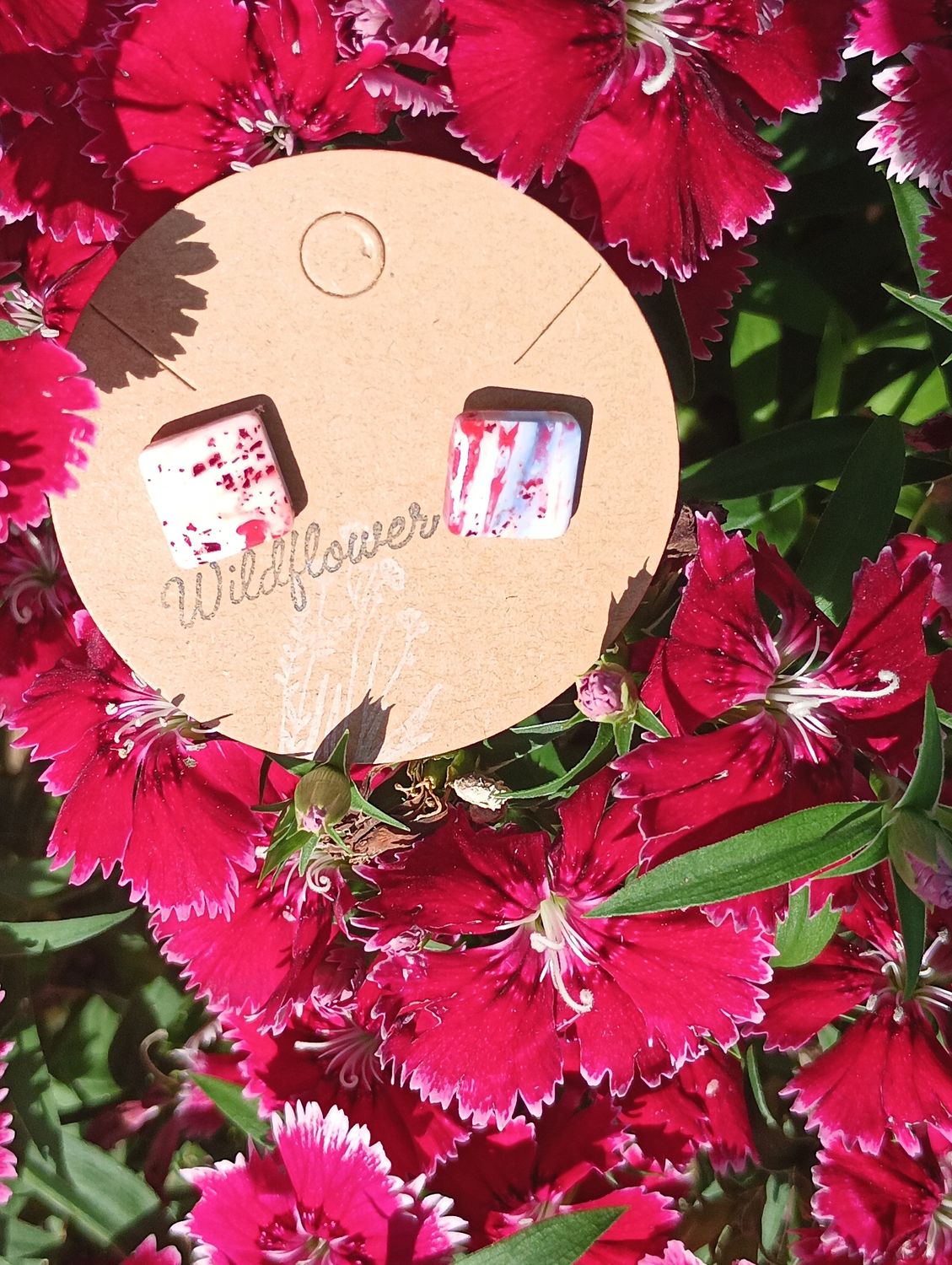 American Bandana Square Studs