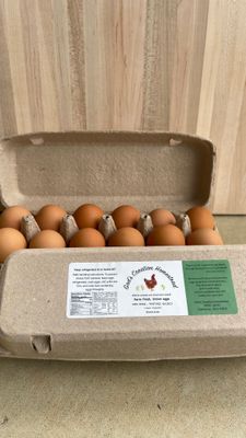 1 dozen pasture raised eggs