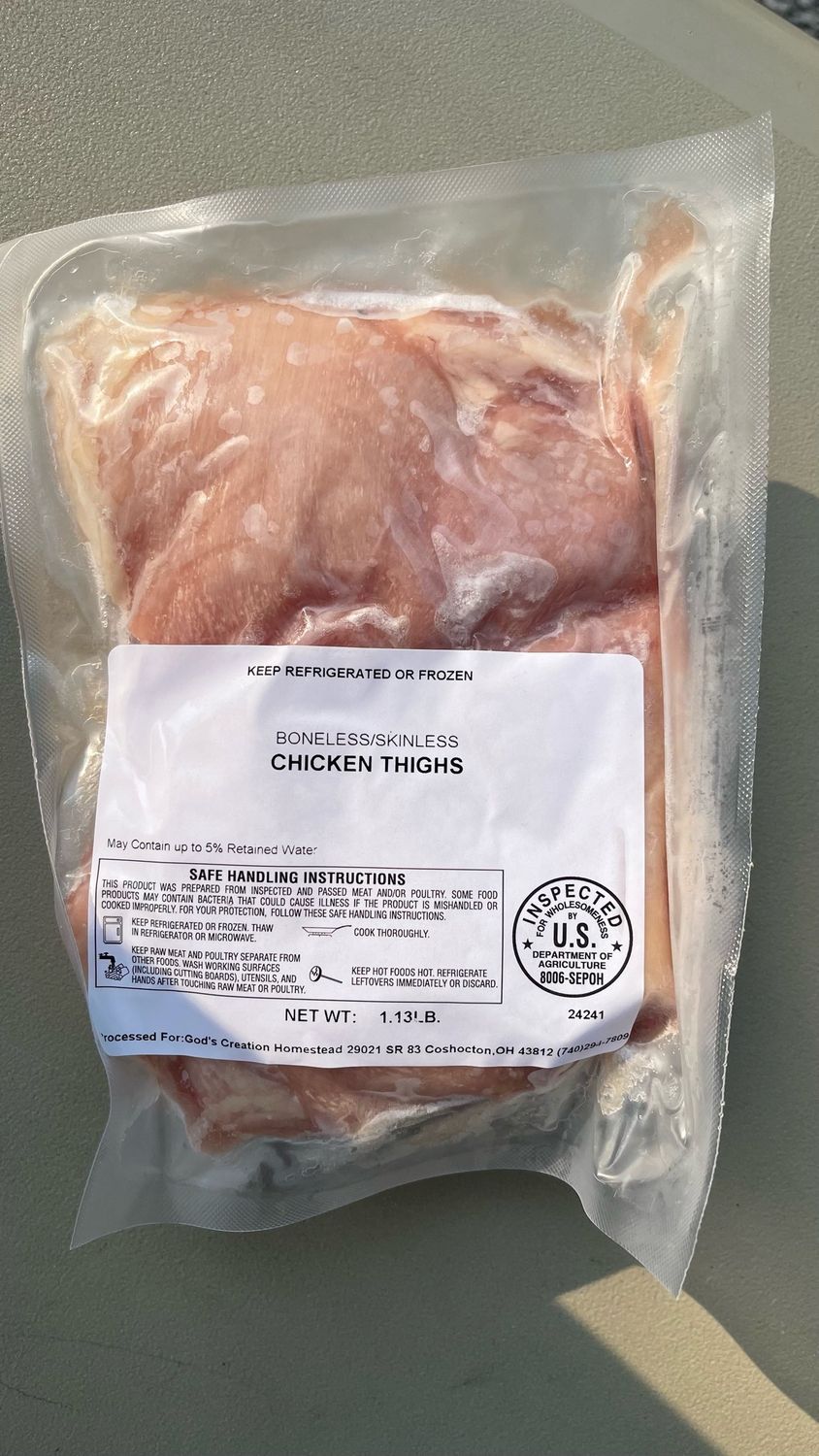 Chicken Thighs 1# (boneless, Skinless)