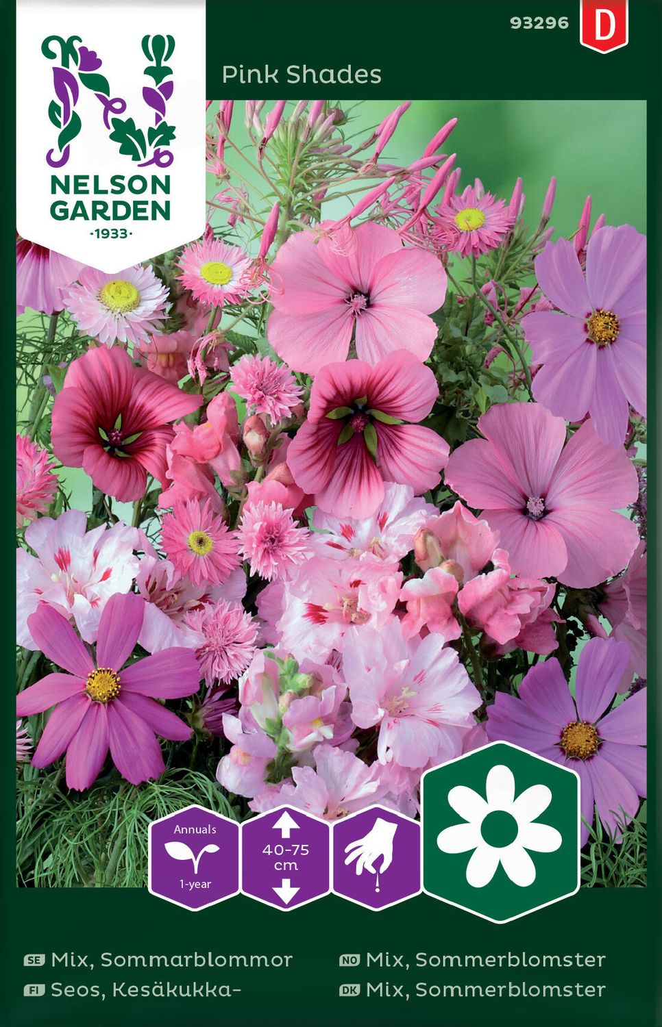 Mix, Sommerblomster - Pink Shades
