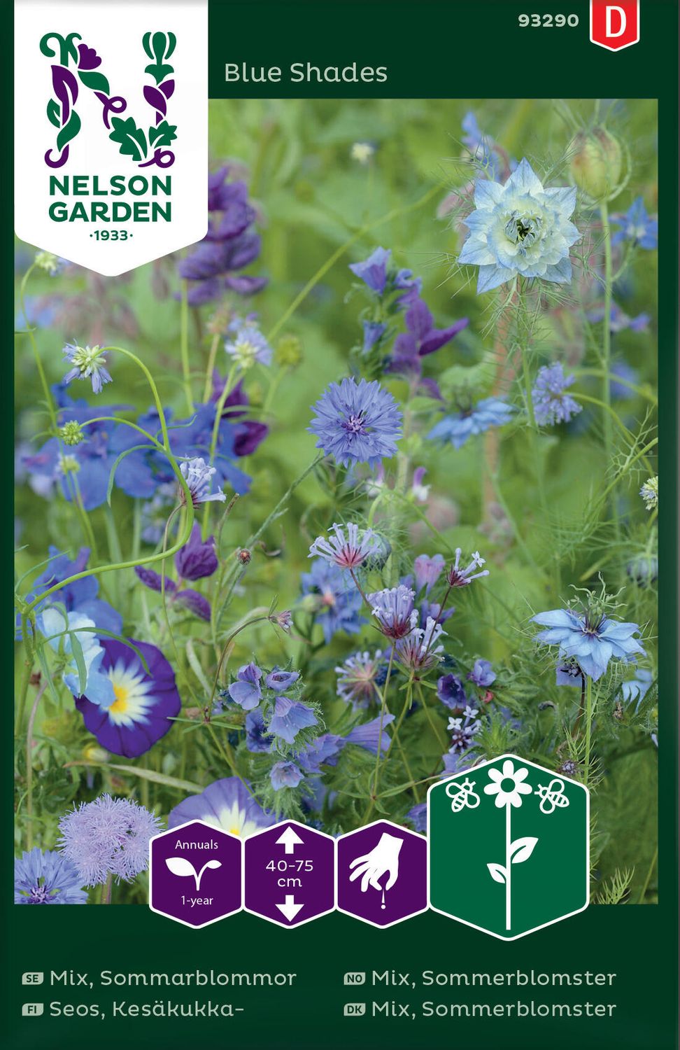 Mix, Sommerblomster - Blue Shades