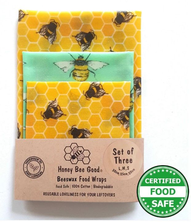 Håndlaget Bivokspapir fra Honey Bee Good - Glade Bier