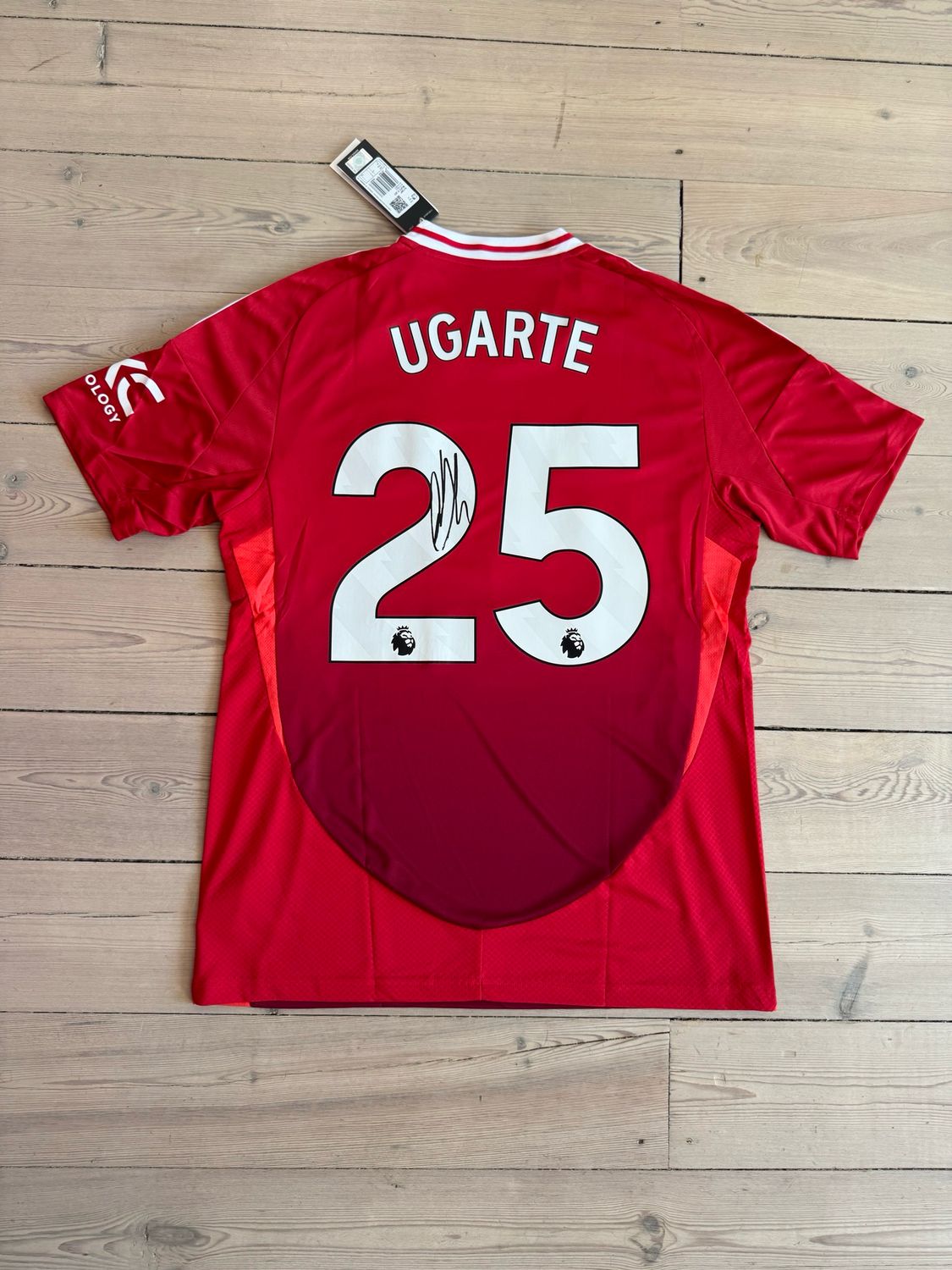 Signeret Manuel Ugarte​ Manchester United hjemmebane 2024/25 Large