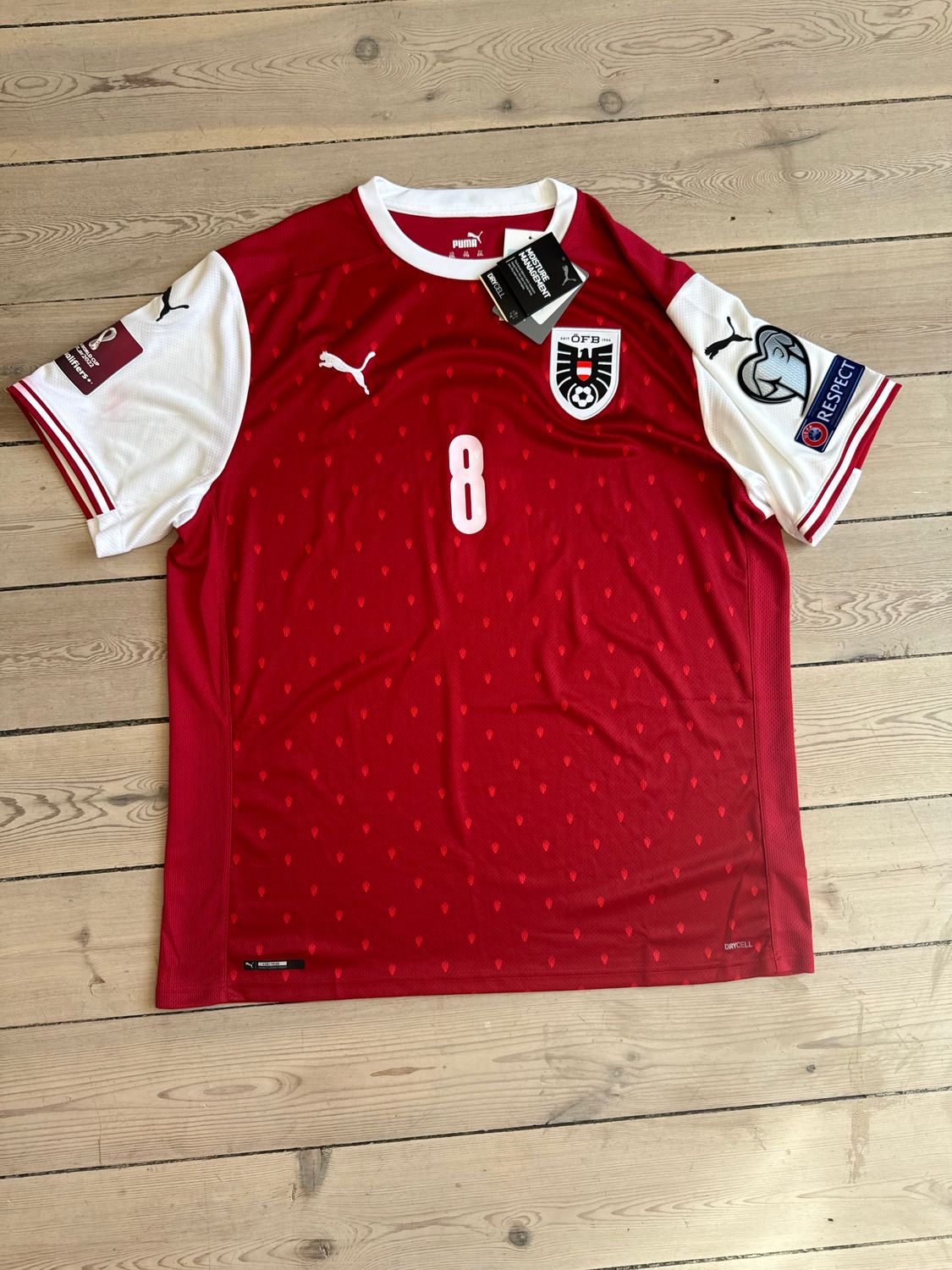 ​David Alaba - Østrig hjemmebane 2020/21 - XXL
