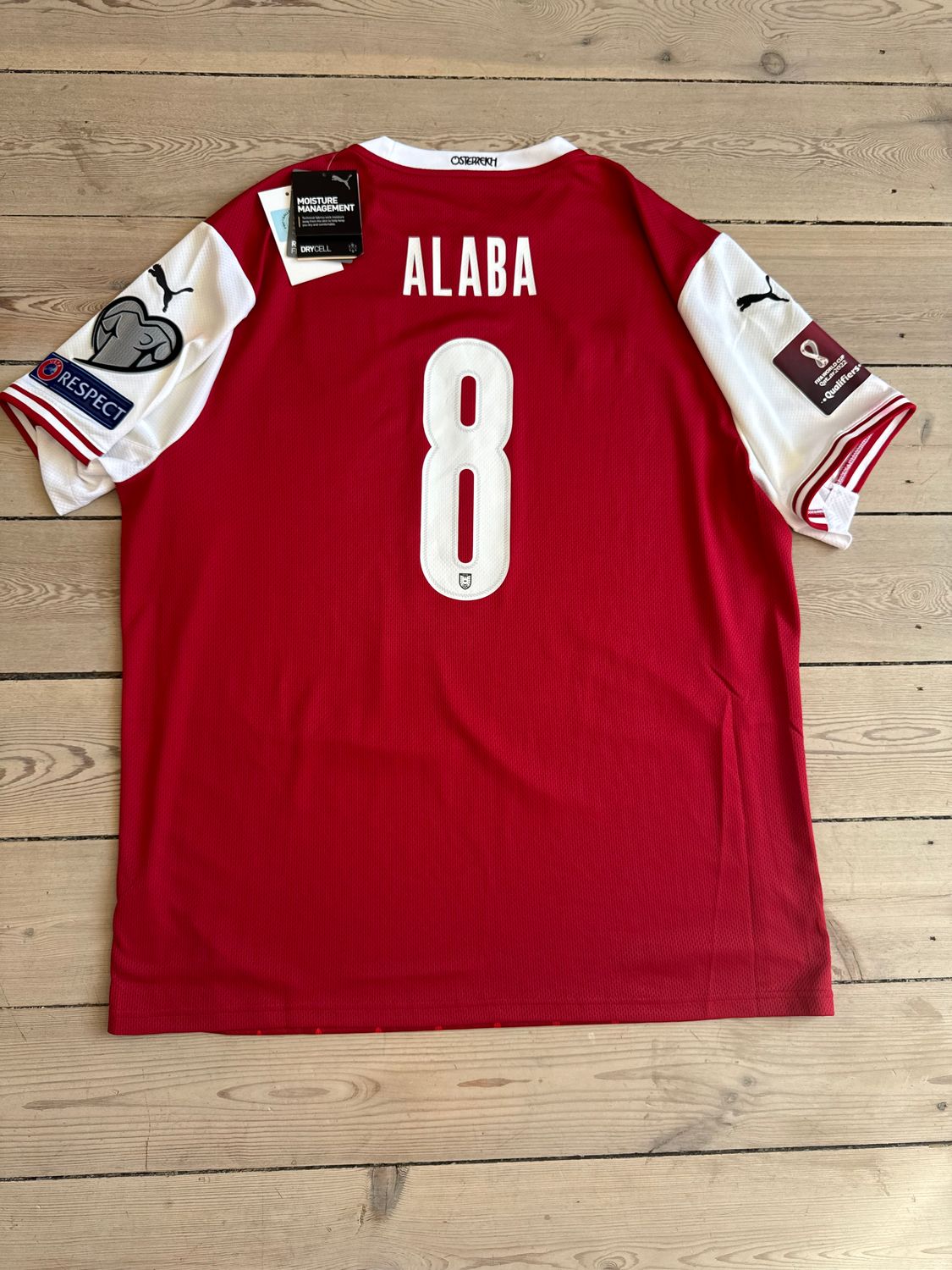 ​David Alaba - Østrig hjemmebane 2020/21 - XXL