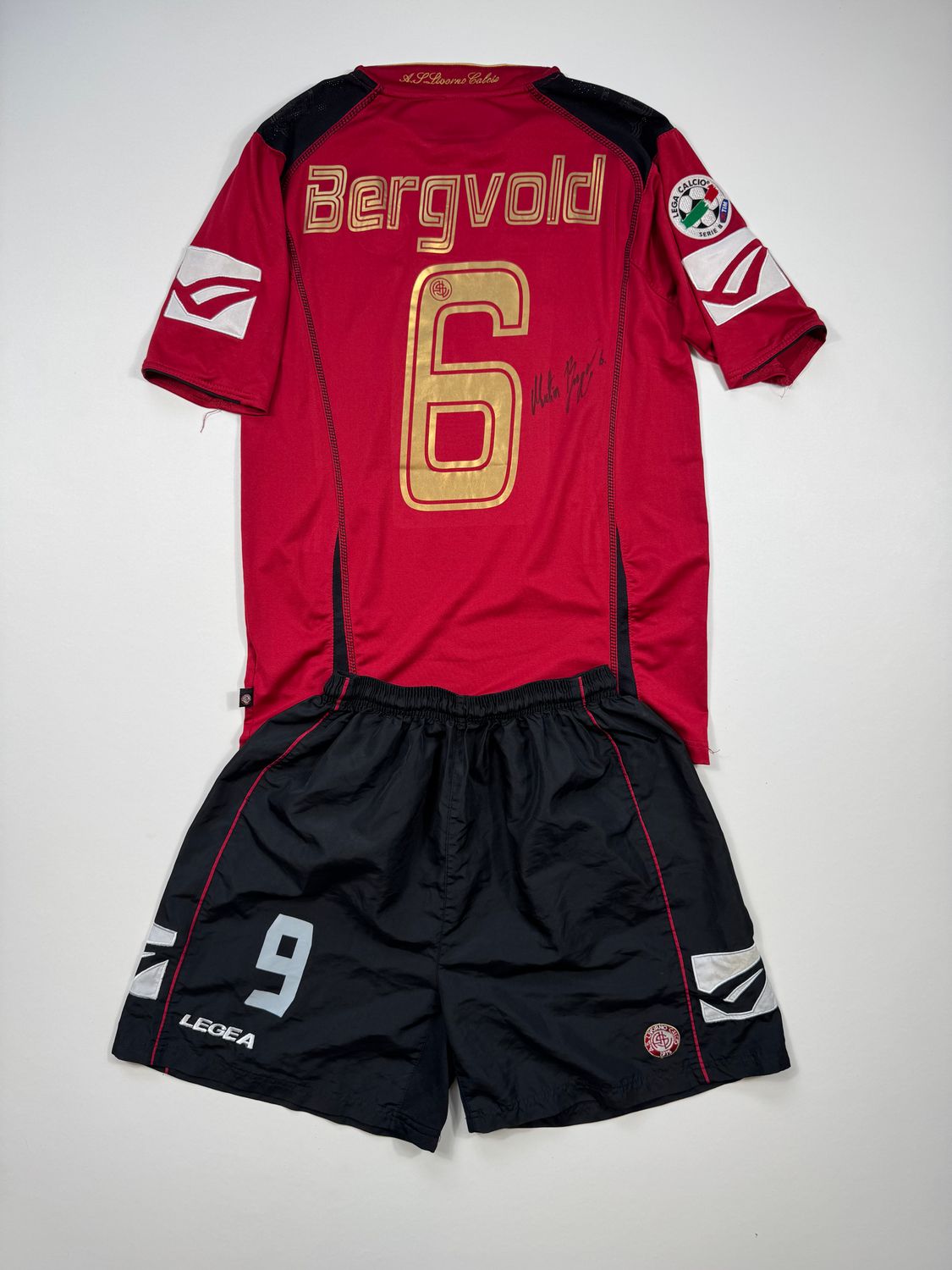 ​Martin Bergvold - A.S. Livorno Calcio hjemmebane 2008/09 - Large - Matchworn