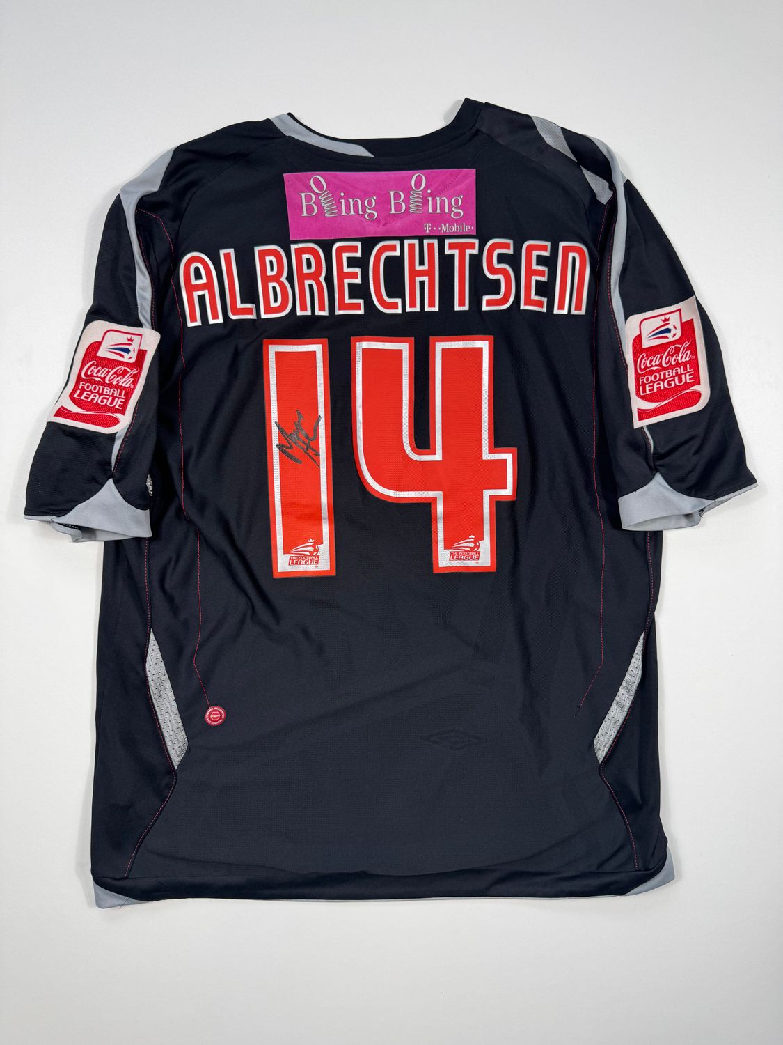 ​Martin Albrechtsen -  West Bromwich Albion 3. trøje 2007/08 - XL - Match Issued