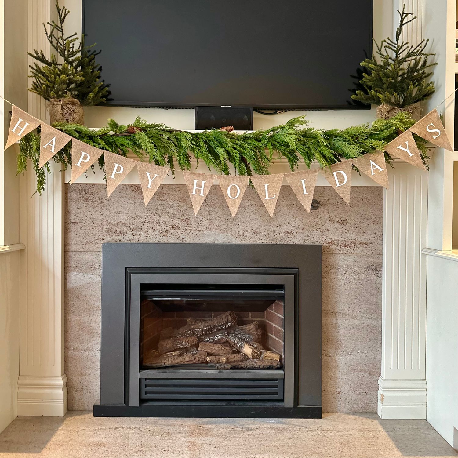 Happy Holidays Burlap Bunting (Holiday Collection)