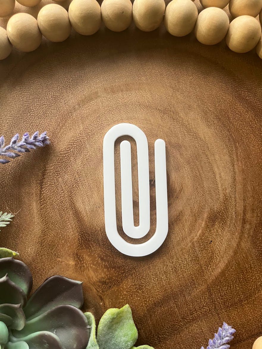 Jumbo Paper Clip Acrylic Blanks