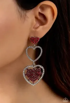 Couple&#39;s Celebration - Red Earrings