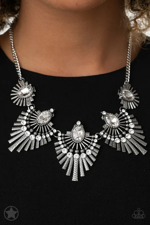 Miss YOU-niverse - White Necklace
