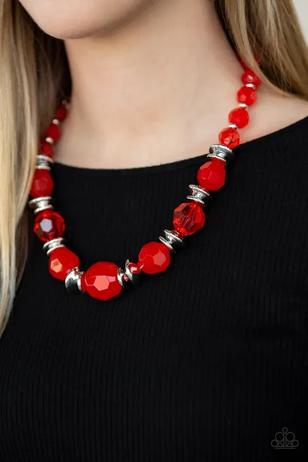 Dine and Dash - Red Necklace Dine and Dash - Red Necklace