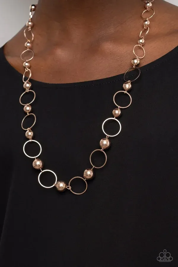 Metro Milestone Shiny - Copper Necklace
