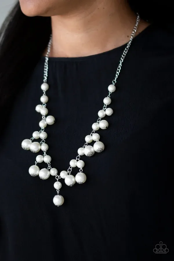 Soon To Be Mrs. - White Necklace