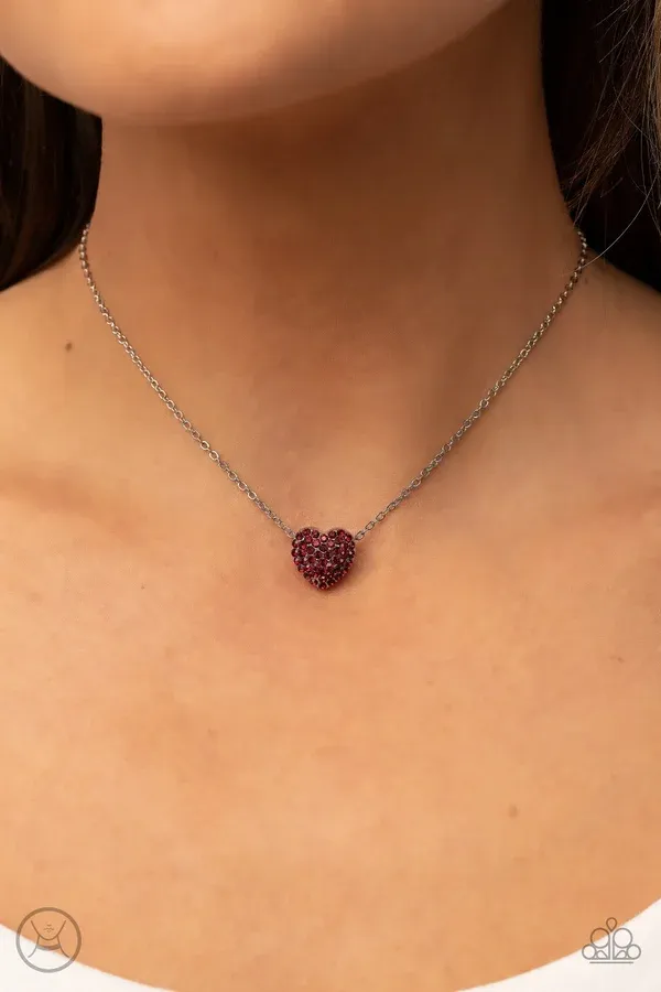 Twitterpated Twinkle - Red Necklace