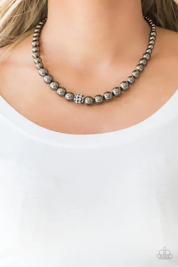 High-Stakes FAME - Black Necklace