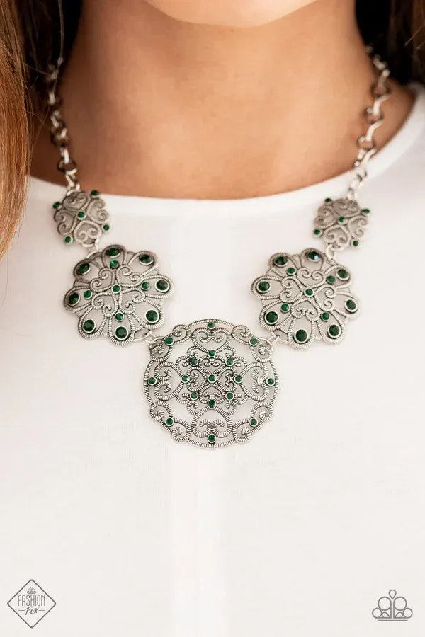 Royally Romantic - Green Necklace