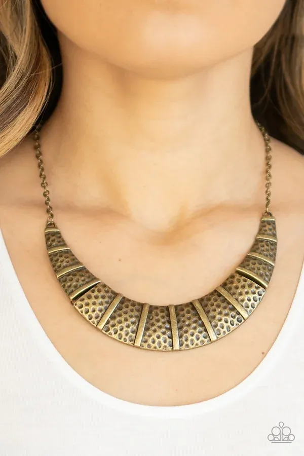 Metallic Mechanics - Brass Necklace