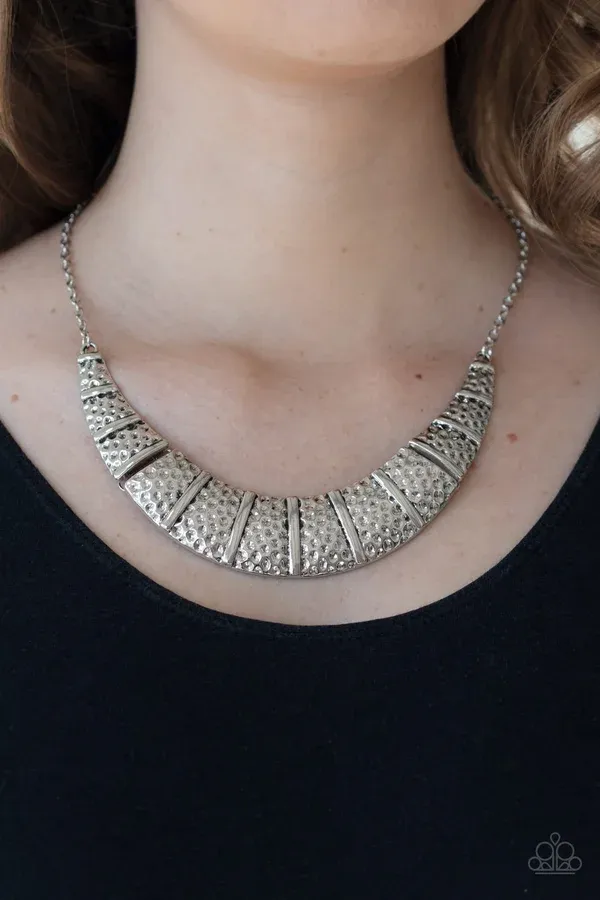 Metallic Mechanics - Silver Necklace