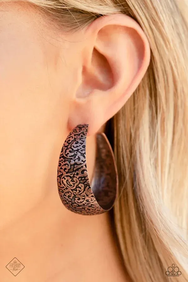 Mother Nature Medley - Copper Earring