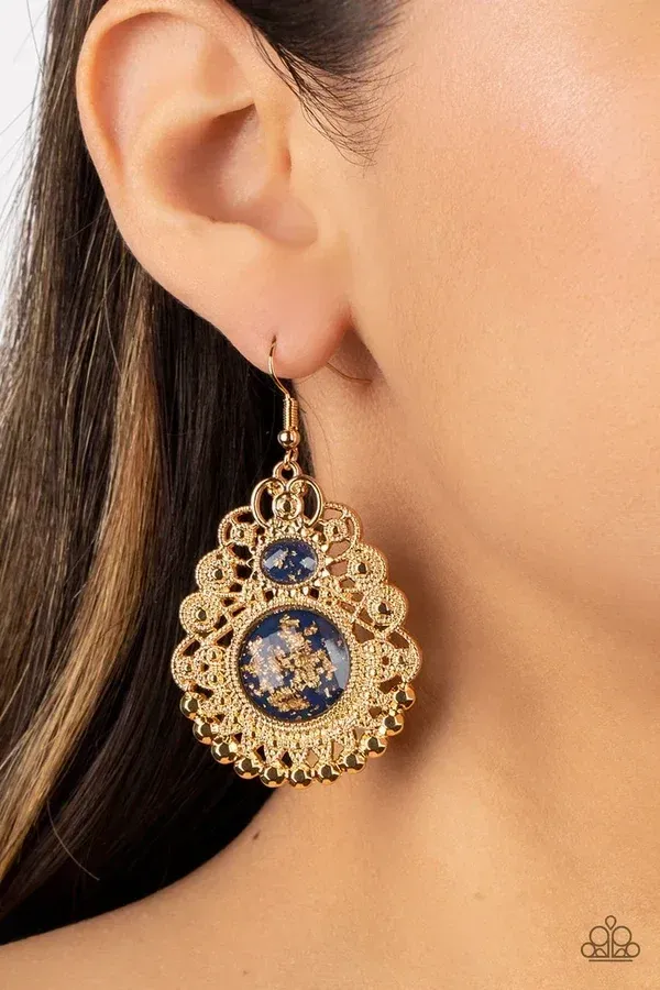 ​Welcoming Whimsy - Blue Earrings