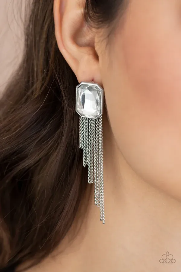 Save for a REIGNy Day - White Earring