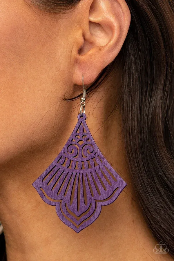 Eastern Escape - Purple Earring