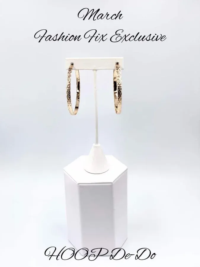 Hoop-De-Do -Gold Hoop Earring