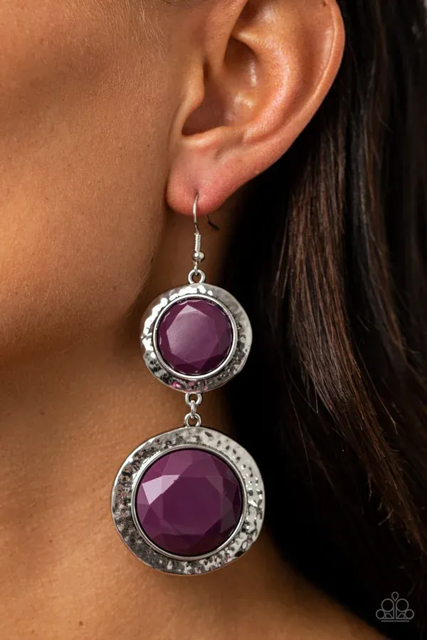 Thrift Shop Stop - Purple Earring
