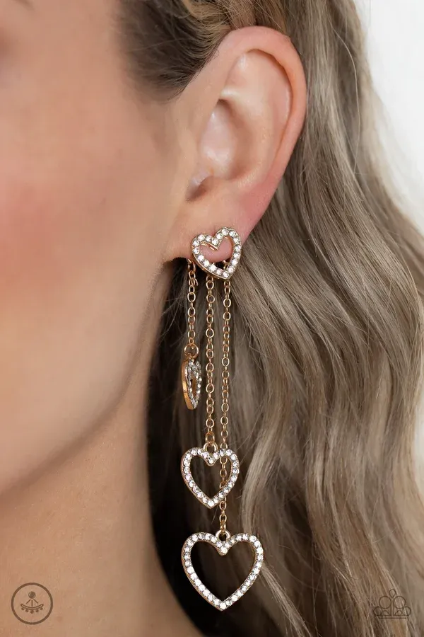 Falling In Love - Gold Earring