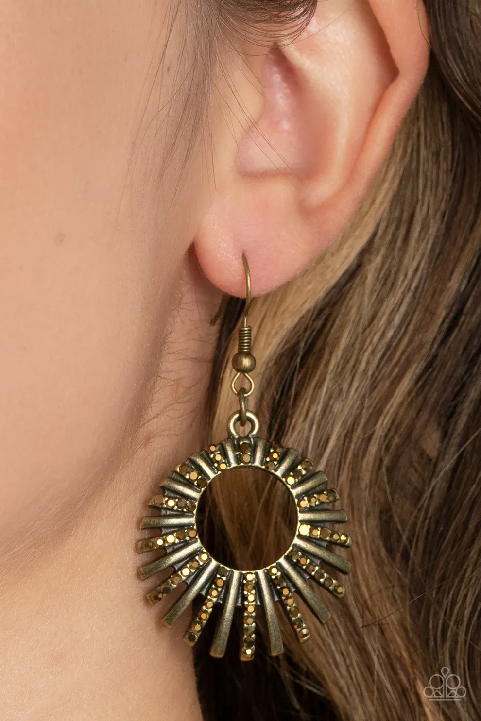 Rebel Resplendence - Brass Earring