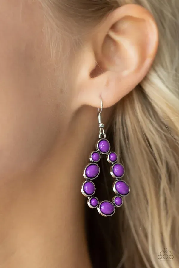 ​POP-ular Party - Purple Earring ​POP-ular Party - Purple Earring