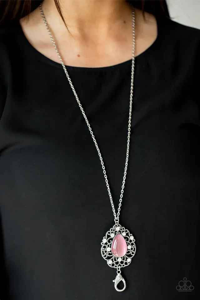 Bewitched Beam - Pink Necklace (Lanyard)