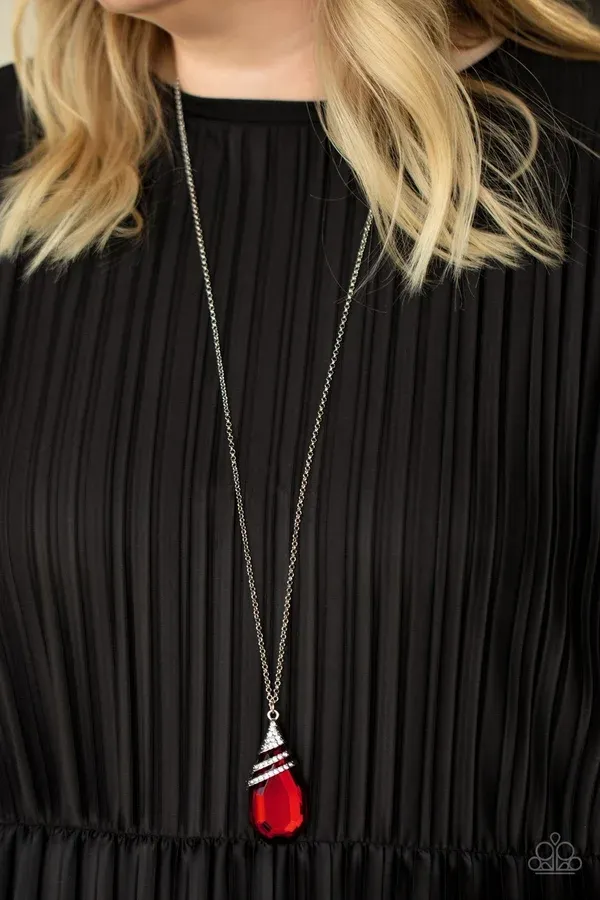 Demandingly Diva - red necklace