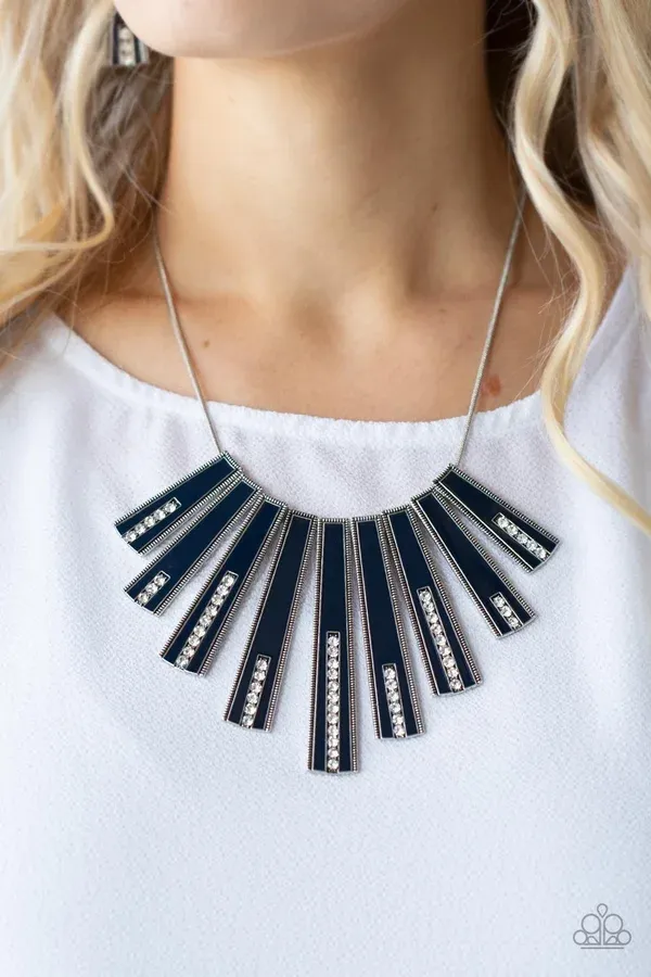 ​FAN-tastically Deco - Blue Necklace