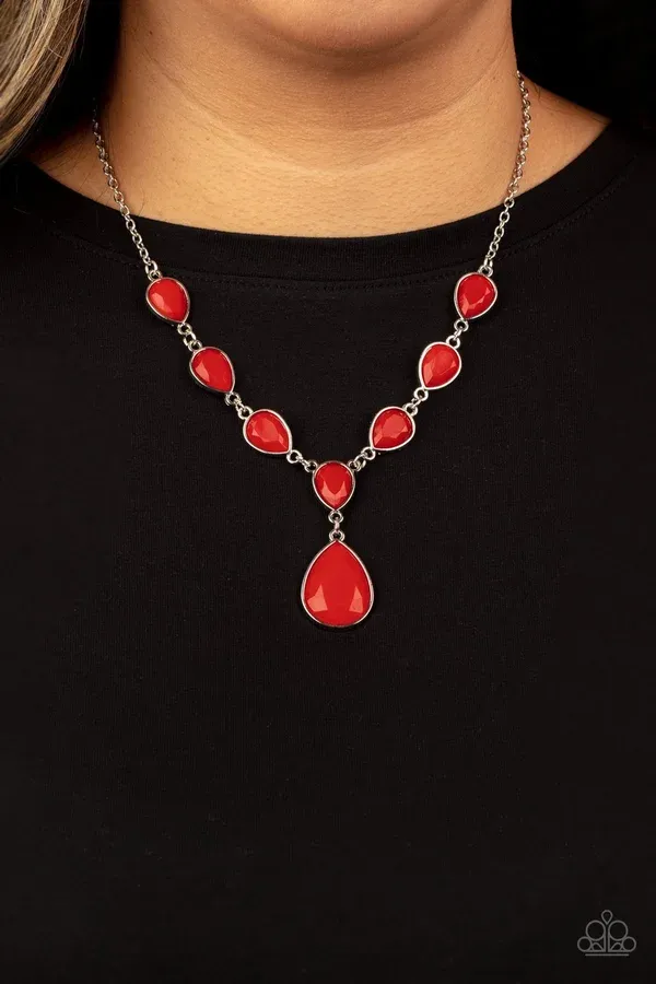 ​Party Paradise - Red Necklace