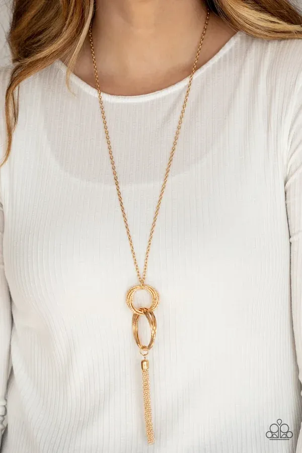 ​Orbiting Splendor - Gold Necklace