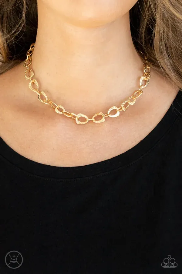 Urban Safari - Gold Choker Necklace
