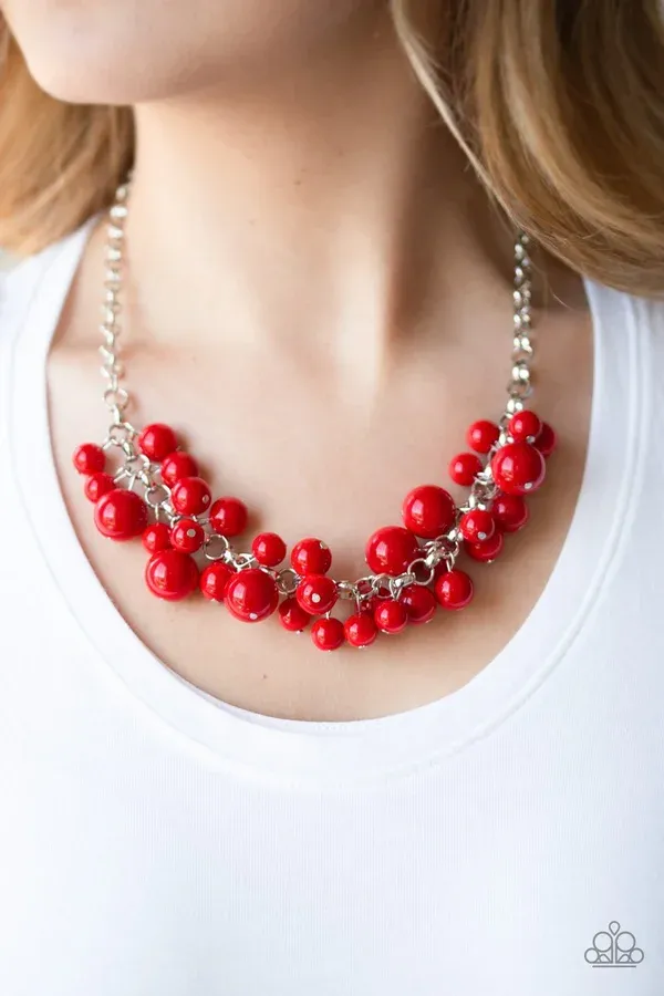 Walk This BROADWAY- Red Necklace.