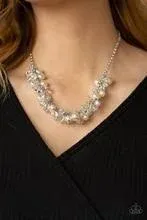 Pardon My Fringe - White Necklace