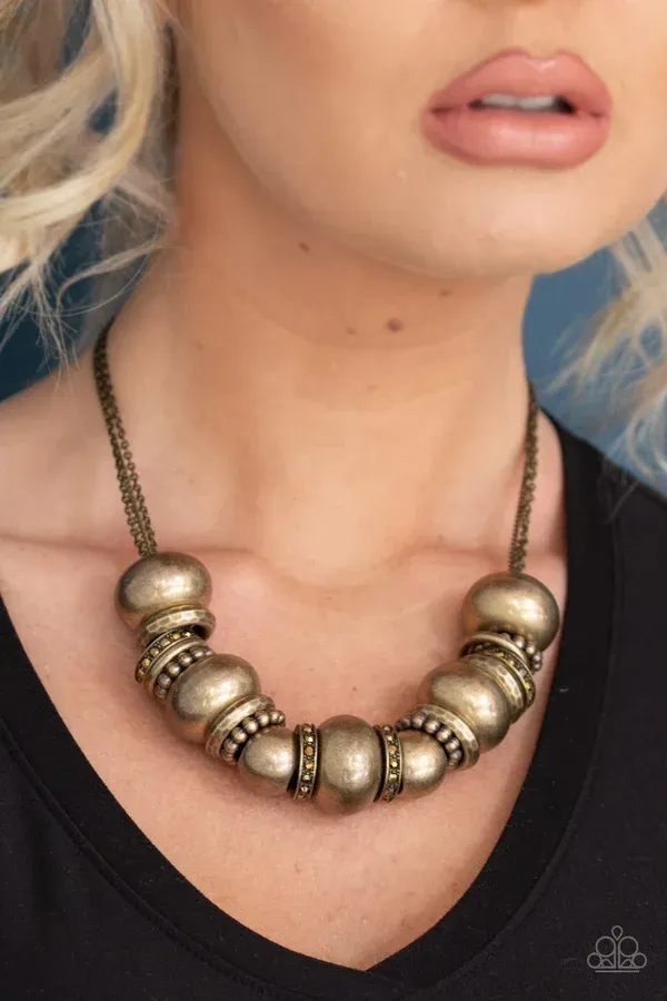 Only The Brave - Brass Necklace