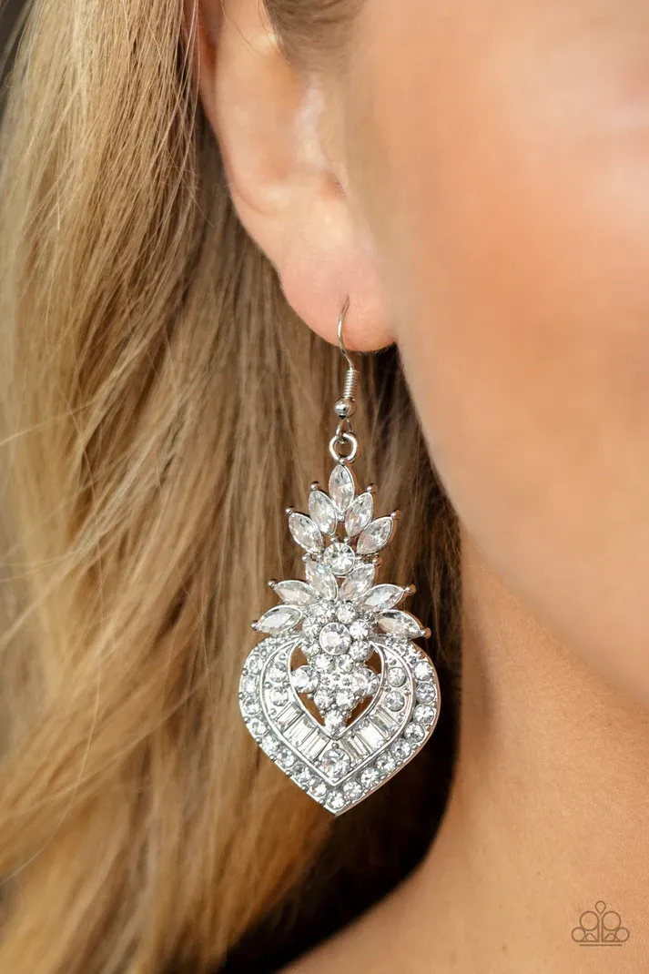 Royal Hustle - White Earring