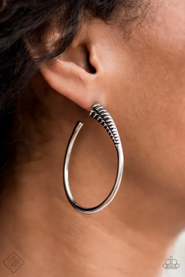 ​Fully Loaded - Silver Earring.