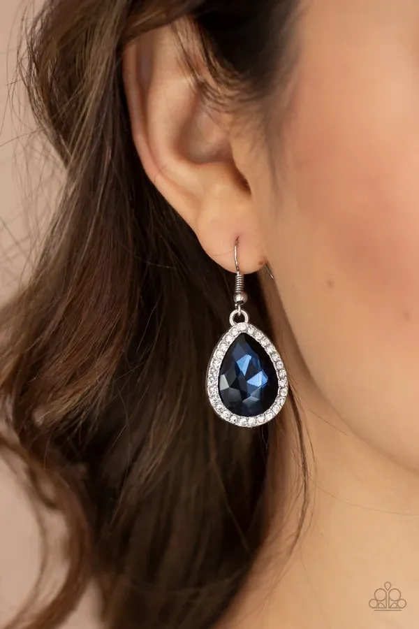 Dripping With Drama - Blue Earring