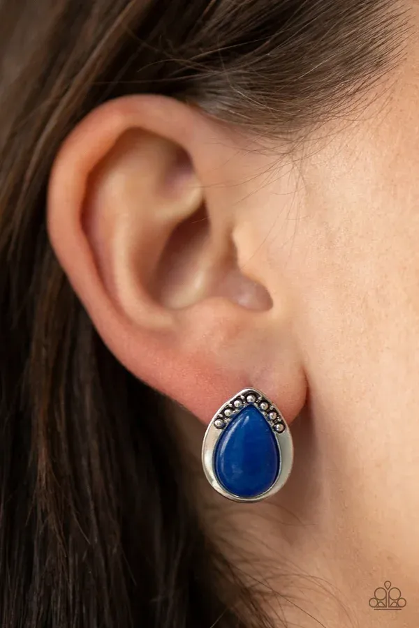 Stone Spectacular - Blue Earring
