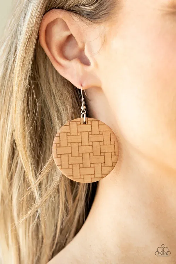 Natural Novelty - Brown Earring