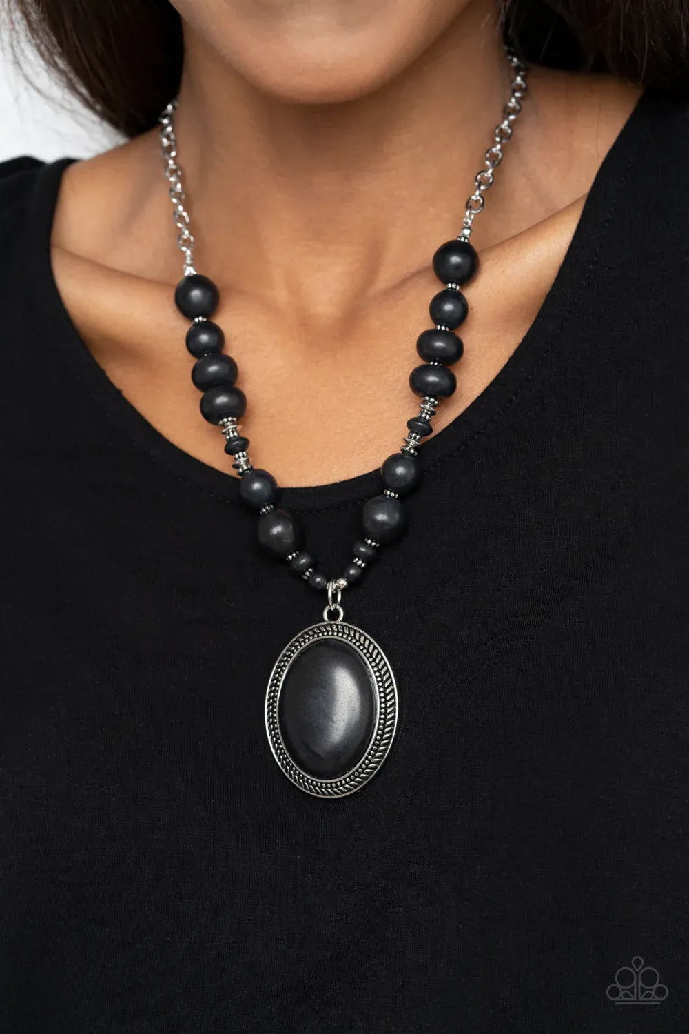 Home Sweet HOMESTEAD - Black Necklace